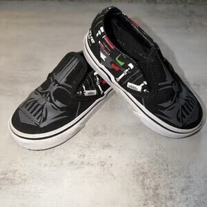 Vans X Star Wars Darth Vader The Dark Side Slip On Shoes Sneakers Toddlers 7.5